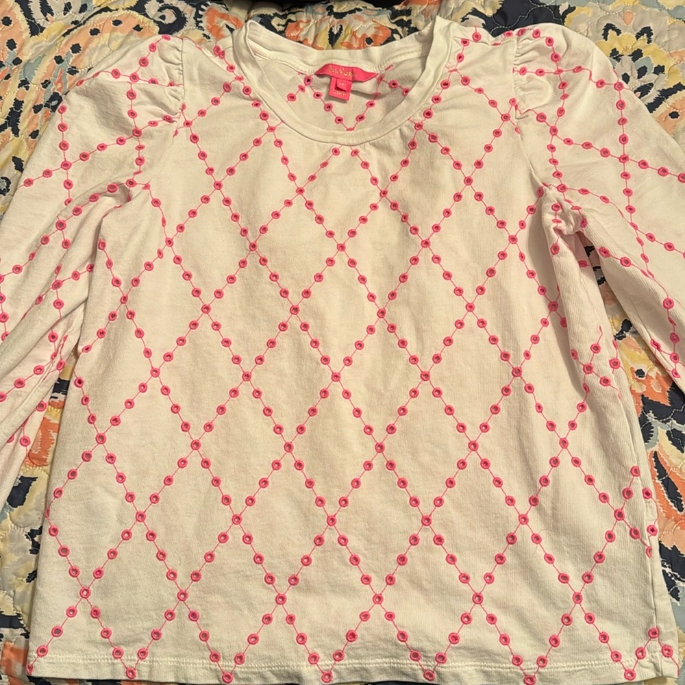 Lilly Pulitzer eyelet sweatshirt